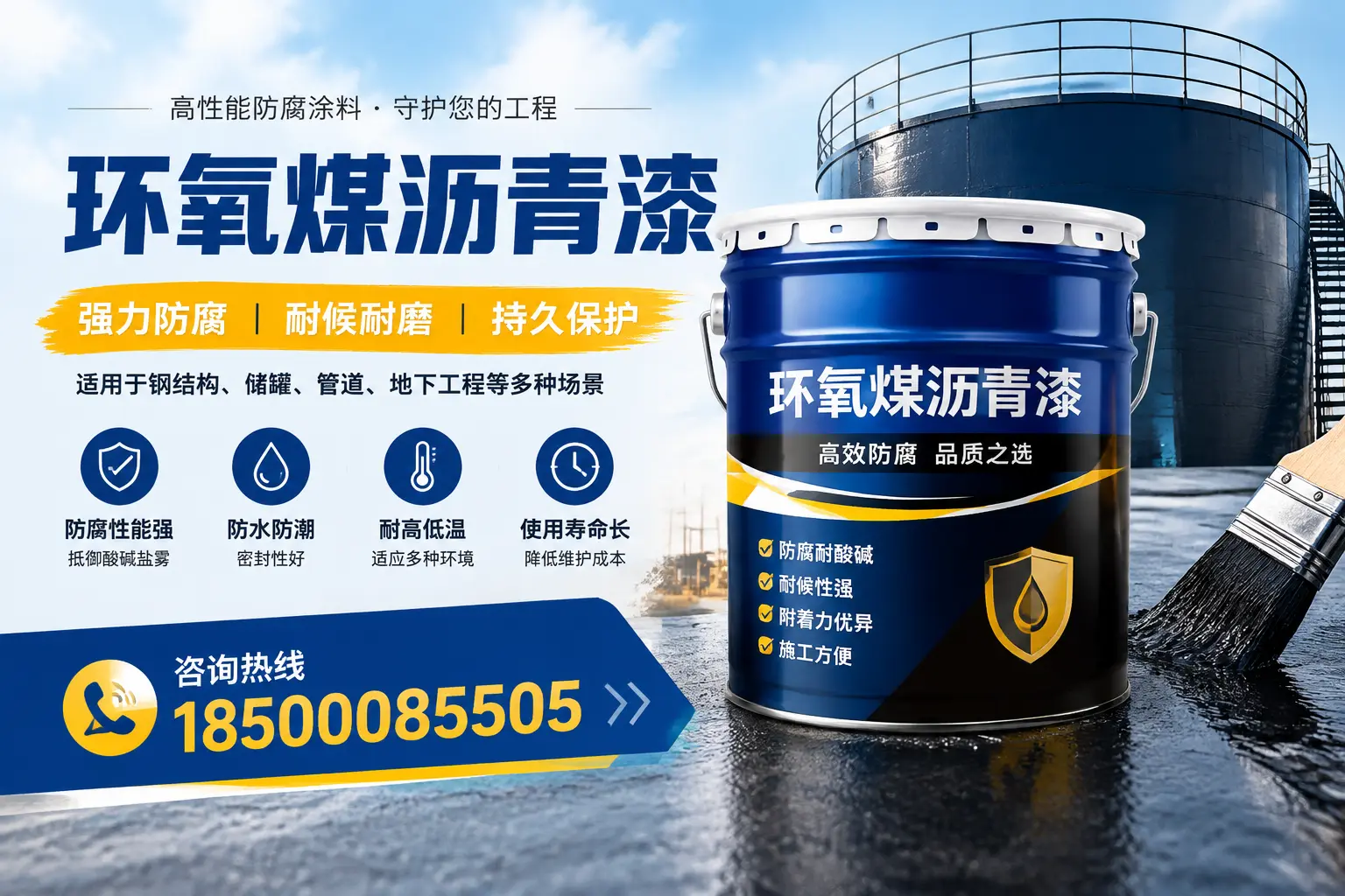 环氧煤沥青漆在工业中的应用,信阳企业的选择